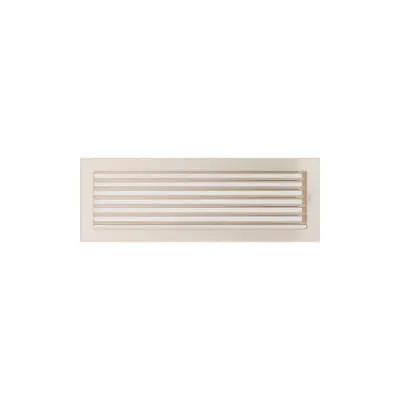 KRATKI KRATKA KOMINKOWA PROSTOKĄTNA KREMOWA Z ŻALUZJĄ 170X490 MM