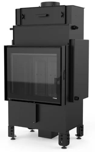 DEFRO HOME WKŁAD KOMINKOWY STALOWY NAVI SM 14kW CZARNY CERAMITON