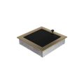 KRATKI KRATKA KOMINKOWA PROSTOKĄTNA ZŁOTO GALWANICZNE Z ŻALUZJĄ 220X220 MM