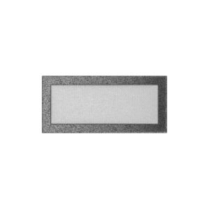 KRATKI KRATKA KOMINKOWA PROSTOKĄTNA CZARNO-SREBRNA 170X370 MM