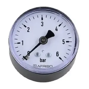 AFRISO RF50 MANOMETR AXIALNY 0-6 BAR 63 127 (fi 50mm; G1/4"; kl. 2,5)