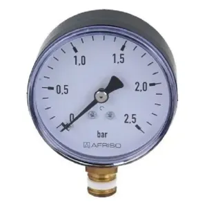 AFRISO RF63 MANOMETR RADIALNY 0-2,5 BAR 63 511 (fi 63mm; G1/4"; kl. 2,5) 