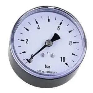 AFRISO RF63 MANOMETR AXIALNY 0-10 BAR 63 539 (fi 63mm; G1/4"; kl. 2,5) 