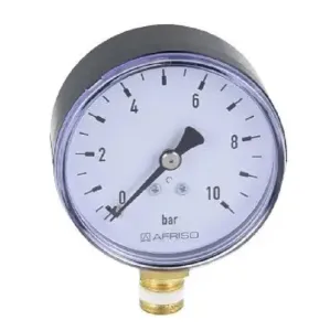 AFRISO RF63 MANOMETR RADIALNY 0-10 BAR 63 514 (fi 63mm; G1/4"; kl. 2,5) 