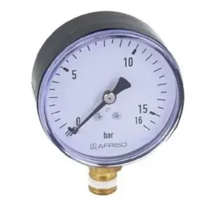 AFRISO RF63 MANOMETR RADIALNY 0-16 BAR 63 515 (fi 63mm; G1/4"; kl. 2,5) 