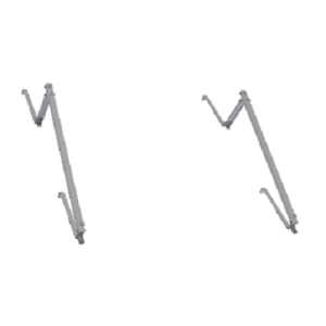 HEWALEX UCHWYT BAZOWY KOREKCYJNY KS2100-15-1H-H430 (kąt nachylenia 15-30st; hak do dachówki, dla 1 kolektora ułożonego horyzontalnie) HSM126KH43H