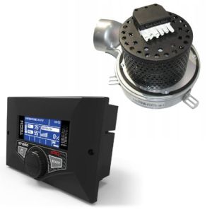 DEFRO ZESTAW WYCIĄGOWY 2B - STEROWNIK ST-880 PID + WENTYLATOR G2E-180 (DO KOTŁÓW FIREWOOD 24 KW, OPTIMA KOMFORT EKO 22-28 KW)