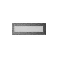 KRATKI KRATKA KOMINKOWA PROSTOKĄTNA CZARNO-SREBRNA 110X320 MM