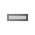 KRATKI KRATKA KOMINKOWA PROSTOKĄTNA CZARNO-SREBRNA 110X320 MM
