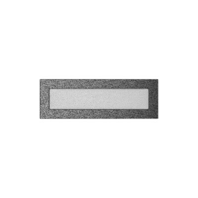 KRATKI KRATKA KOMINKOWA PROSTOKĄTNA CZARNO-SREBRNA 110X320 MM