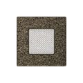 KRATKI KRATKA KOMINKOWA PROSTOKĄTNA CZARNO-ZŁOTA 110X110 MM