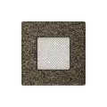 KRATKI KRATKA KOMINKOWA PROSTOKĄTNA CZARNO-ZŁOTA 110X110 MM