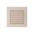 KRATKI KRATKA KOMINKOWA PROSTOKĄTNA KREMOWA Z ŻALUZJĄ 170X170 MM