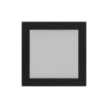 KRATKI KRATKA KOMINKOWA PROSTOKĄTNA CZARNA 220X220 MM