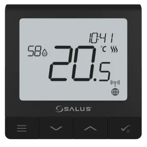 SALUS SMART HOME REGULATOR QUANTUM SQ610B PODTYNKOWY CZARNY