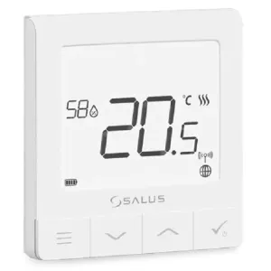 SALUS SMART HOME REGULATOR QUANTUM SQ610RF BEZPRZEWODOWY NATYNKOWY BIAŁY