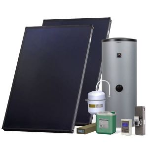HEWALEX ZESTAW SOLARNY KOMFORT PLUS HX300-2KS2600-ALATUS (2x kolektor KS2600; zas. C.W.U 300 l Alatus; sterownik GH26) 