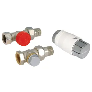 VIESSMANN ZESTAW PRZYŁĄCZENIOWY DO GRZEJNIKÓW PROSTY  Z GŁOWICĄ KOMFORT 7390991