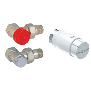 VIESSMANN ZESTAW PRZYŁĄCZENIOWY DO GRZEJNIKÓW KĄTOWY  Z GŁOWICĄ STANDARD 750791