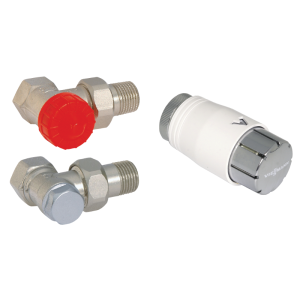 VIESSMANN ZESTAW PRZYŁĄCZENIOWY DO GRZEJNIKÓW KĄTOWY  Z GŁOWICĄ KOMFORT 750790