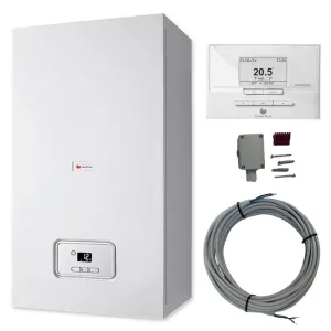 SAUNIER DUVAL PAKIET KOCIOŁ DWUFUNKCYJNY THELIA CONDENS 25-A + REGULATOR EXACONTROL E7C + CZUJNIK TEMP. ZEWNĘTRZNEJ 0010019428