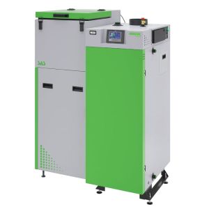 SAS KOCIOŁ PELLETOWY 5 KLASY O PODWYŻSZONYM STANDARDZIE BIO COMPACT PLUS 25 KW - PRAWY Z CZOPUCHEM DO GÓRY