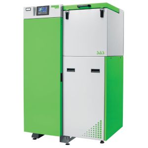  SAS KOCIOŁ PELLETOWY 5 KLASY O PODWYŻSZONYM STANDARDZIE BIO EFEKT PLUS 14 KW - PRAWY Z CZOPUCHEM DO TYŁU