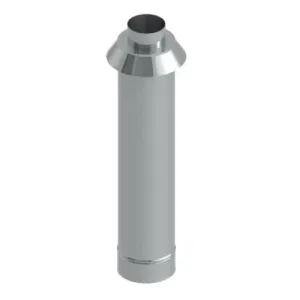 TERMET ZAKOŃCZENIE PIONOWE KONCENTRYCZNE WYSOKI POŁYSK Ø 60/100 75 CM T 9000 04 02 86