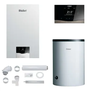 VAILLANT PAKIET KOCIOŁ ECOTEC PLUS VC 20CS/1-5 + ZASOBNIK VIH R 120/6 B + STEROWNIK SENSOCOMFORT VRC 720F + ZESTAW DO SZACHTU 0010043643