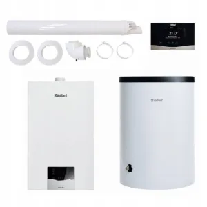 VAILLANT PAKIET KOCIOŁ ECOTEC PLUS VC 20CS/1-5 + ZASOBNIK VIH R 150/6 B + STEROWNIK SENSOCOMFORT VRC 720F + WYPROWADZENIE POZIOME 0010043654