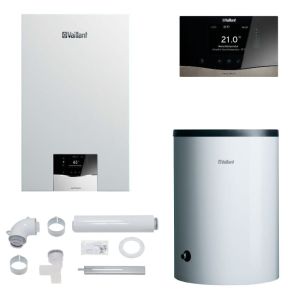 VAILLANT PAKIET KOCIOŁ ECOTEC PLUS VC 30CS/1-5 + ZASOBNIK VIH R 200/6 B + STEROWNIK SENSOCOMFORT VRC 720 + ZESTAW DO SZACHTU 0010043623