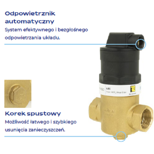 AFRISO AAS 281 SEPARATOR ZANIECZYSZCZEŃ MAGNETYCZNY Z PRZYŁĄCZEM PROSTYM 5/4" GW 77 281 00