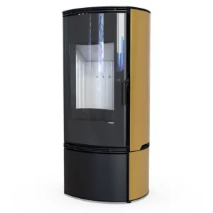 DEFRO HOME KOMINEK WOLNOSTOJACY ORBIS 9 KW ZŁOTY