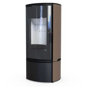 DEFRO HOME KOMINEK WOLNOSTOJACY ORBIS 9 KW BRĄZOWY