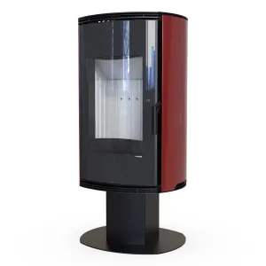 DEFRO HOME KOMINEK WOLNOSTOJACY ORBIS TOP 9 KW CZERWONY