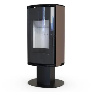 DEFRO HOME KOMINEK WOLNOSTOJACY ORBIS TOP 9 KW BRĄZOWY
