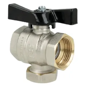 AFRISO ZAWÓR KULOWY WODA  DN15 MOTYL Z FILTREM SIATKOWYM  I MAGNESEM 3/4'' GW/GW