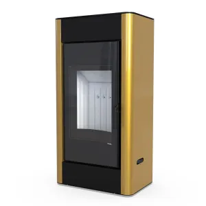 DEFRO HOME KOMINEK WOLNOSTOJACY SOLUM 9 KW ZŁOTY
