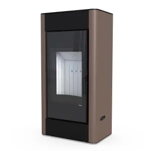 DEFRO HOME KOMINEK WOLNOSTOJACY SOLUM 9 KW BRĄZOWY