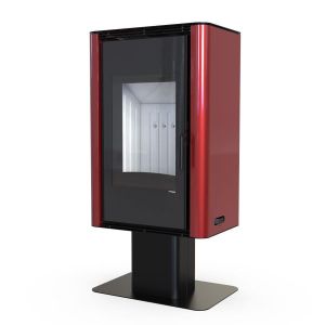 DEFRO HOME KOMINEK WOLNOSTOJĄCY SOLUM TOP 9 KW CZERWONY