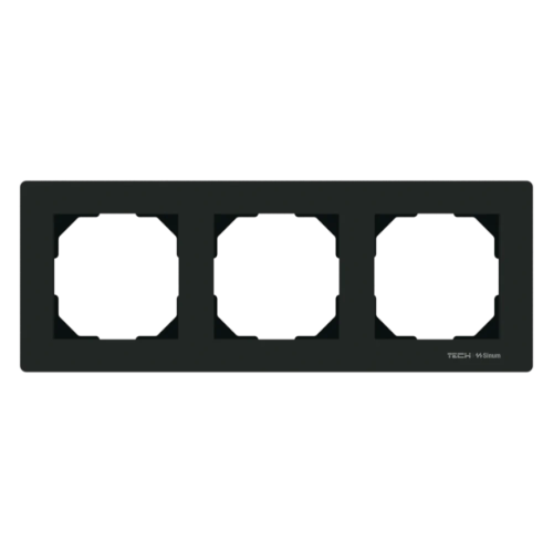 TECH SINUM SZKLANA RAMKA POTRÓJNA CZARNA 3 X 55 X 55 MM FG-03