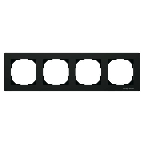 TECH SINUM SZKLANA RAMKA POCZWÓRNA CZARNA 4 X 55 X 55 MM FG-04