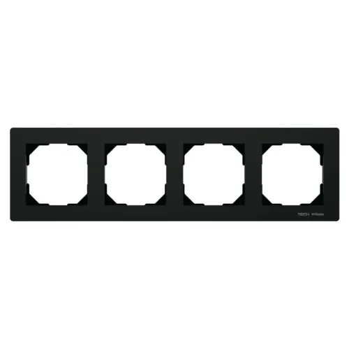 TECH SINUM SZKLANA RAMKA POCZWÓRNA CZARNA 4 X 55 X 55 MM FG-04