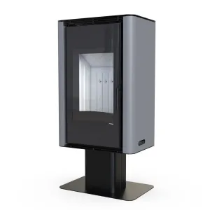 DEFRO HOME KOMINEK WOLNOSTOJĄCY SOLUM TOP 9 KW SZARY