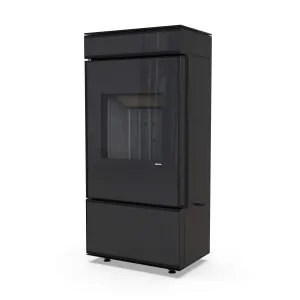 DEFRO HOME KOMINEK WOLNOSTOJACY CUBE MINI - CZARNA CERAMIKA 6,6 KW 