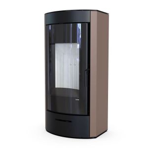 DEFRO KOMINEK WOLNOSTOJACY ORTI 9 KW BRĄZOWY