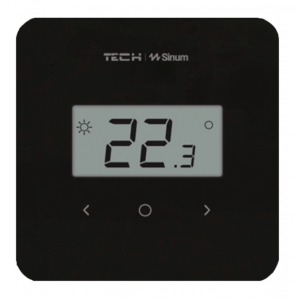 TECH SINUM REGULATOR POKOJOWY N/T R-S2 CZARNY SBUS