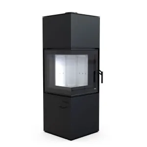 DEFRO HOME KOMINEK WOLNOSTOJĄCY QUADROOM 9 KW CZARNY