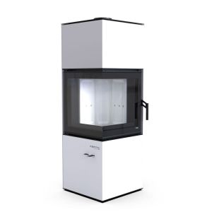 DEFRO HOME KOMINEK WOLNOSTOJĄCY QUADROOM 9,6 KW BIAŁY