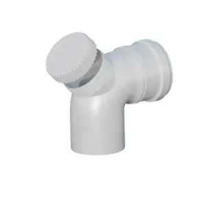 RICOM PP KOLANO Z REWIZJĄ 87° FI 125 BIAŁE 12125B